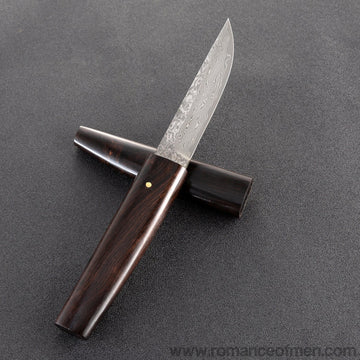 The okamoto warrior damascus pocket samurai knife 20 CM-Romance of Men